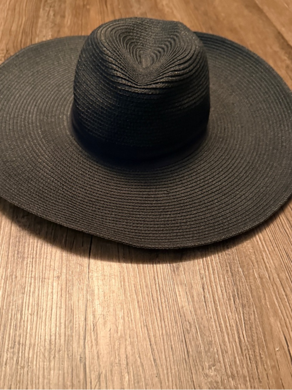 Classic Wide-Brim Sun Hat - Black